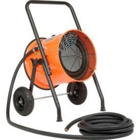 GLOBAL EQUIPMENT 15 KW Portable Electric Salamander Heater 240V, 3 Phase With 25'L Power Cord 653671